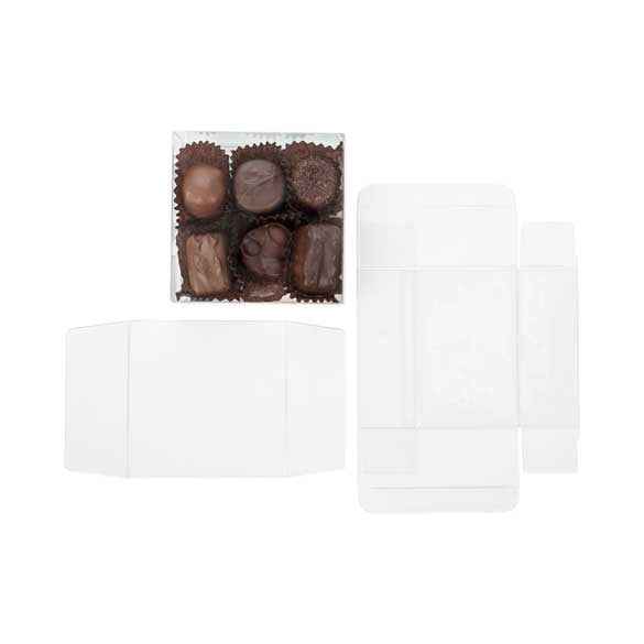 Doos voor (chocolade) Truffels met Interieur 10.8x4.1x10.8cm (100 Stuks) [CNDY194]