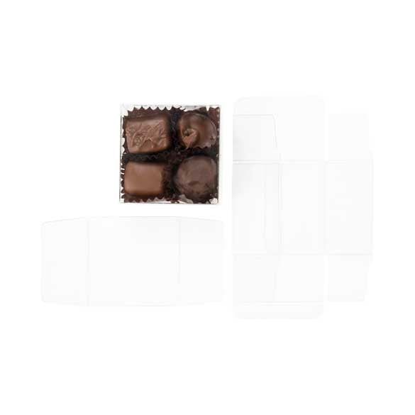 Doosje voor Chocolaatjes met Interieur 7x3.7x7cm (100 Stuks) [CNDY227]