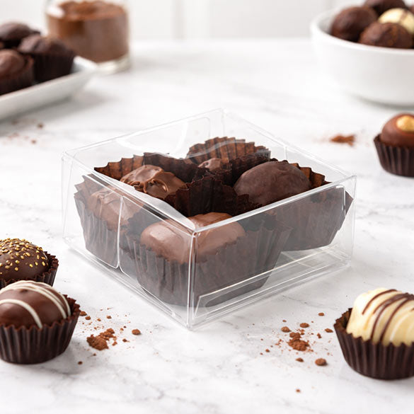 Doosje voor Chocolaatjes met Interieur 7x3.7x7cm (100 Stuks) [CNDY227]