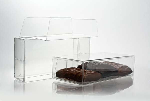 Plastic Gift Boxes for Chocolates 7x3.7x14cm with Insert (100 pieces) [CNDY230]
