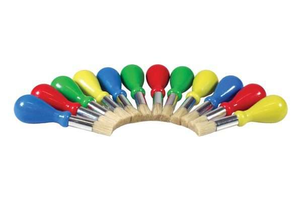 Handygrip kinderkwast Assorti 100mm in zak (4 st.) [COL-KWHANDY]