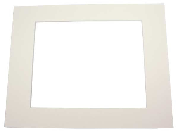 Passepartout Crême 20,3x26,7cm Venster - Buitenmaat 27,9x35,6cm Conserveringskwaliteit (25 stuks) [MS30034]