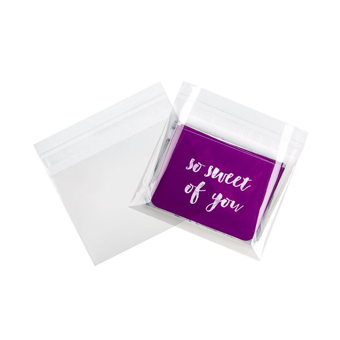 Plastic Bags 13.2x9.5cm Transparent Peel and Seal