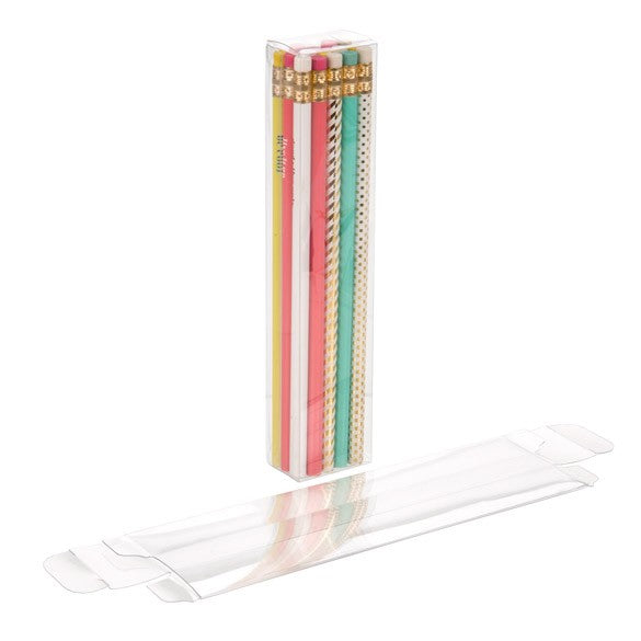 Plastic Doosjes 3,8x2,5x19,1cm Kristalhelder (25 stuks) [FPB340]