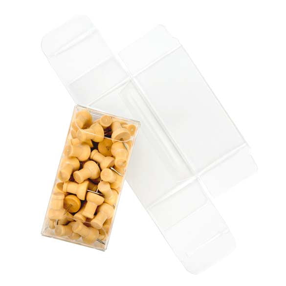 Plastic Doosjes voor Chocolade 3,5x3,7x7cm Voedselveilig (25 stuks) [FPB226]