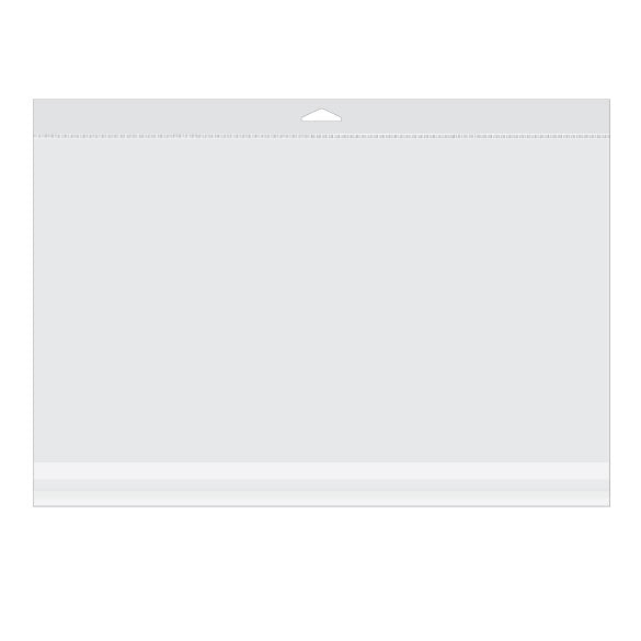 Headerbags 42,9x24,2cm Hersluitbaar en Kristalhelder (100 stuks) [HB16X9]