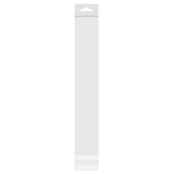 Headerbags 5,1x30,5cm Hersluitbaar en Kristalhelder (100 stuks) [HB212]
