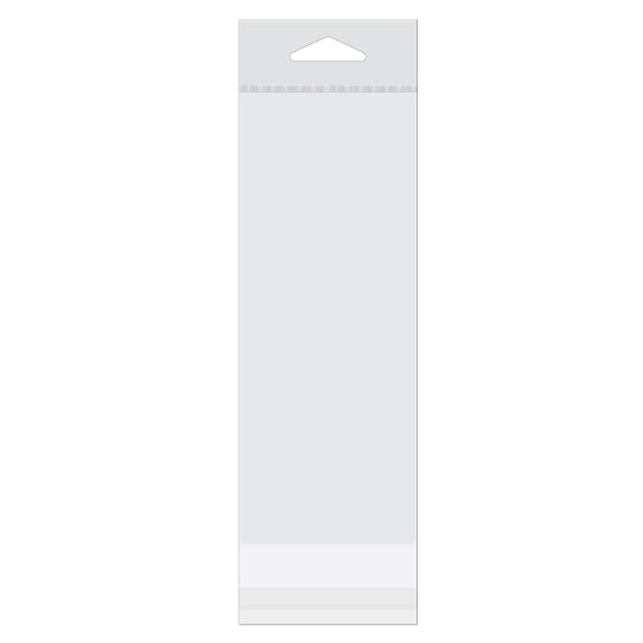 Headerbags 7x17,9cm Hersluitbaar en Kristalhelder (100 stuks) [HB27W]