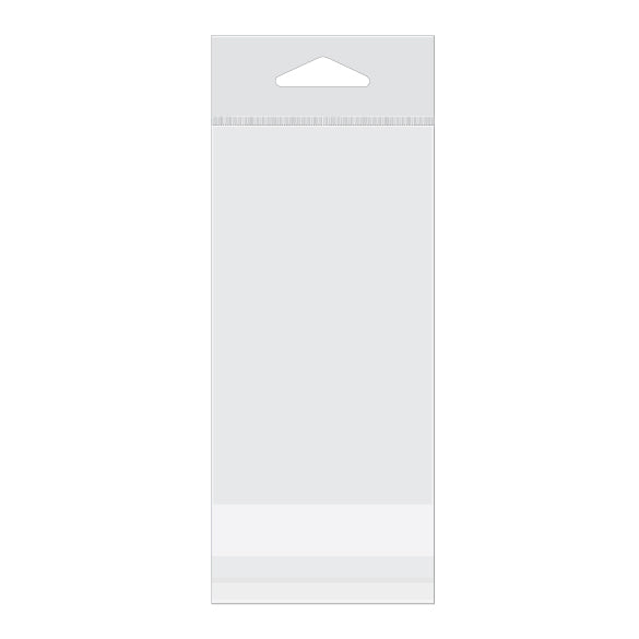 Headerbags 7x12,1cm Hersluitbaar en Kristalhelder (100 stuks) [HB2X4]