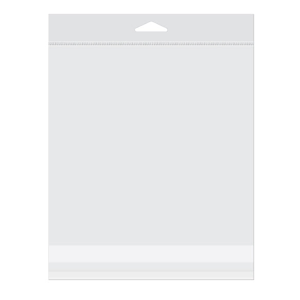 Headerbags 18,9x18,4cm Hersluitbaar en Kristalhelder (100 stuks) [HB77]