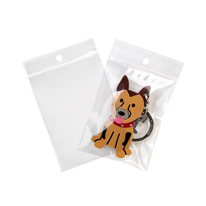 Grip Seal Bags with Hang hole 7x9.5cm Crystal Clear PP 75 micron