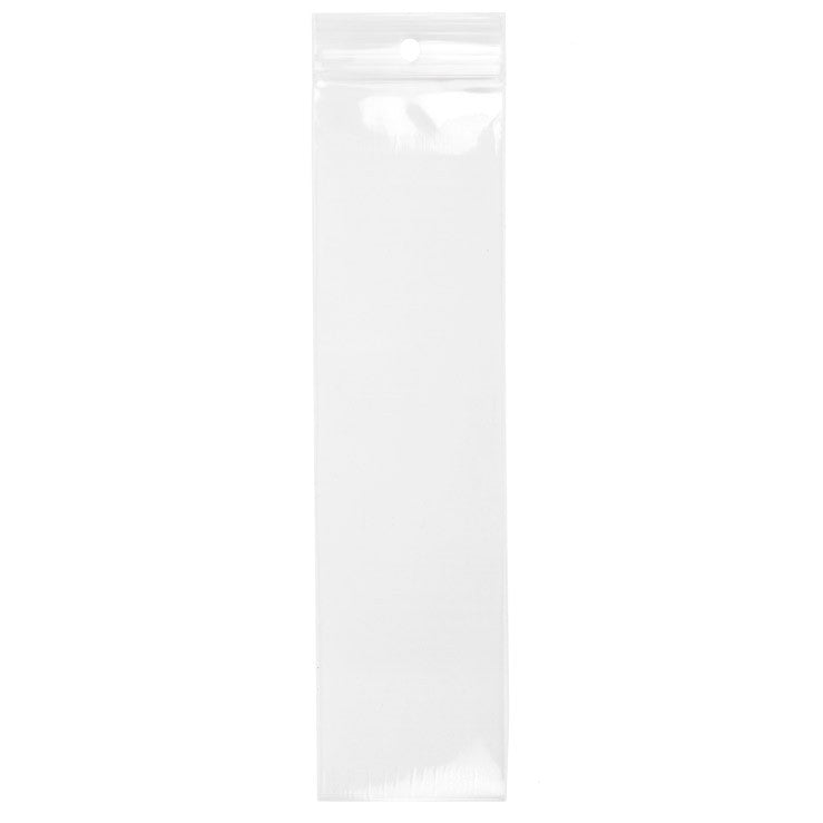 Gripzakken met Ophanggat 5x20,5cm Kristalhelder PP 75 Micron (100 stuks) [Z3R28]