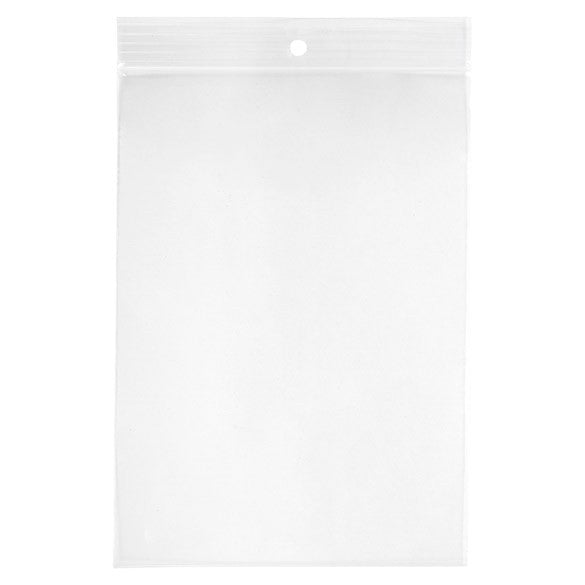 Gripzakken met Ophanggat 12,5x18cm Kristalhelder PP 75 Micron (100 stuks) [Z3R57]