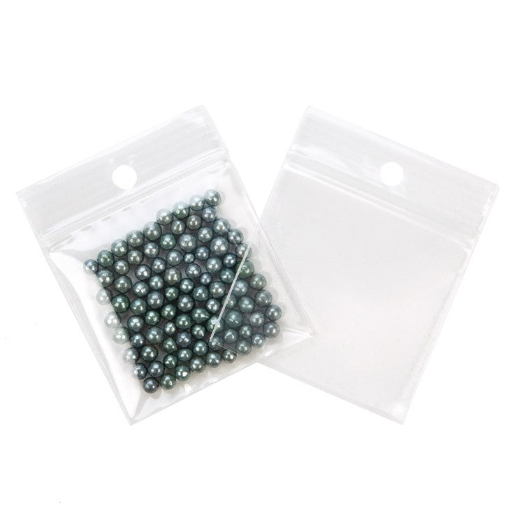 Gripzakken met Ophanggat 5x5cm Kristalhelder PP 100 Micron (100 stuks) [Z4R22]