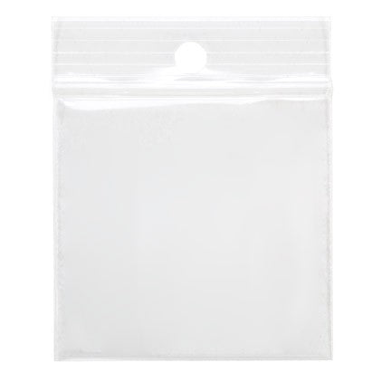Gripzakken met Ophanggat 5x5cm Kristalhelder PP 100 Micron (100 stuks) [Z4R22]