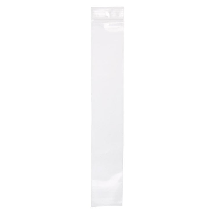 Gripzakken met Ophanggat en Luchtgat 5x30,5cm Kristalhelder PP 50 Micron (100 stuks) [ZR212V]