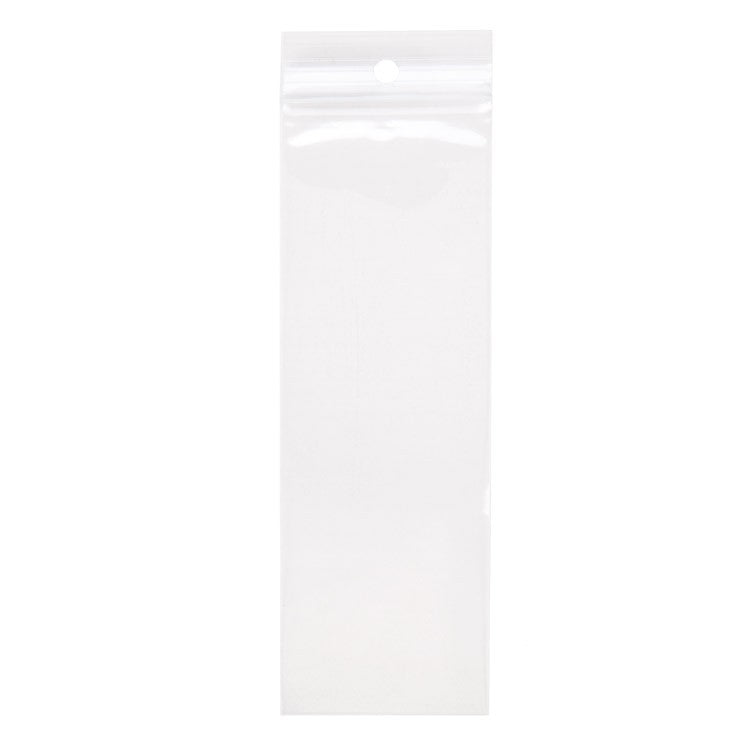 Gripzakken met Ophanggat 5x15cm Kristalhelder PP 50 Micron (100 stuks) [ZR26]