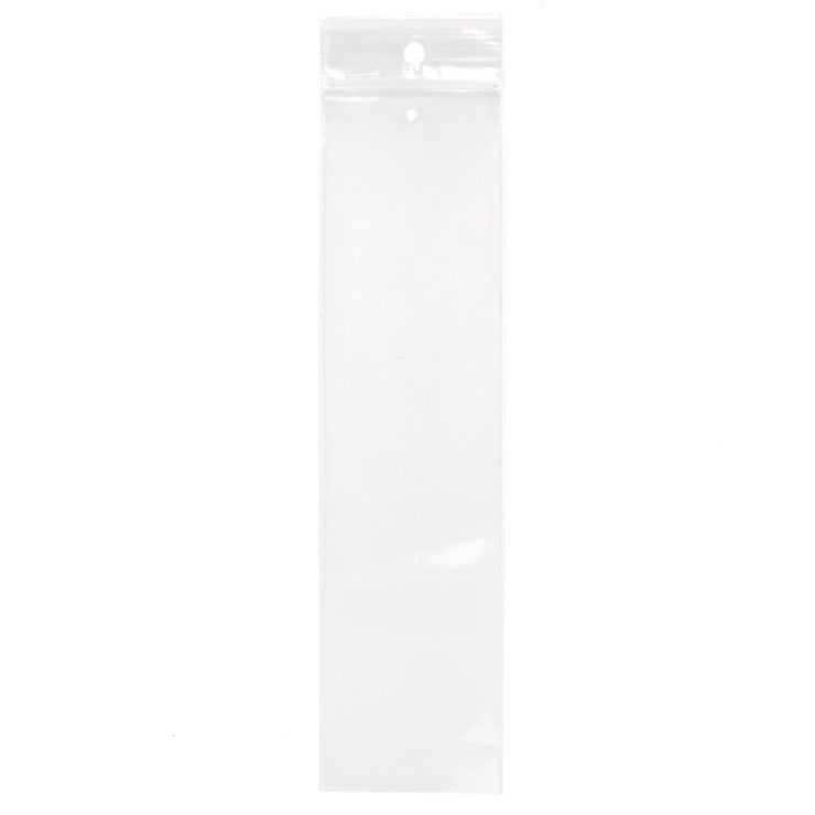 Gripzakken met Ophanggat en Luchtgat 5x20cm Kristalhelder PP 50 Micron (100 stuks) [ZR28V]