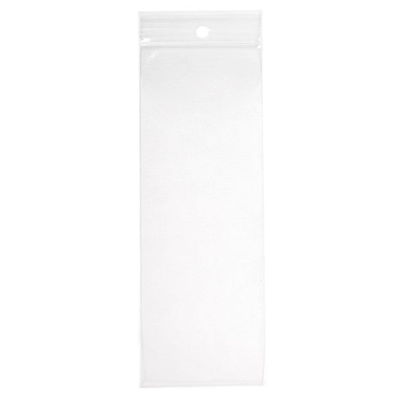 Gripzakken met Ophanggat 6,5x18cm Kristalhelder PP 50 Micron (100 stuks) [ZR2H7]
