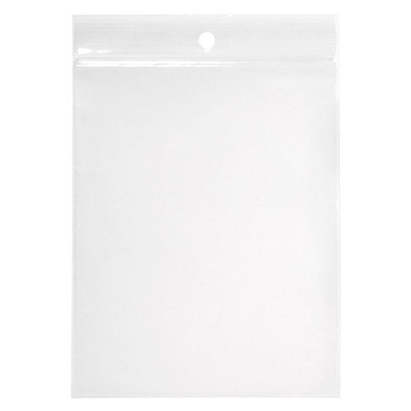 Gripzakken met Ophanggat 10x12,5cm Kristalhelder PP 50 Micron (100 stuks) [ZR45]