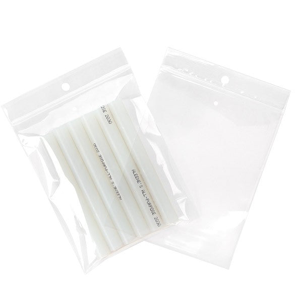 Gripzakken met Ophanggat en Luchtgat 10x12,5cm Kristalhelder PP 50 Micron (100 stuks) [ZR45V]