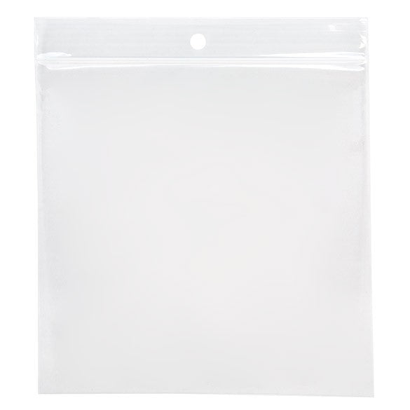 Gripzakken met Ophanggat 12,5x12,5cm Kristalhelder PP 50 Micron (100 stuks) [ZR55]