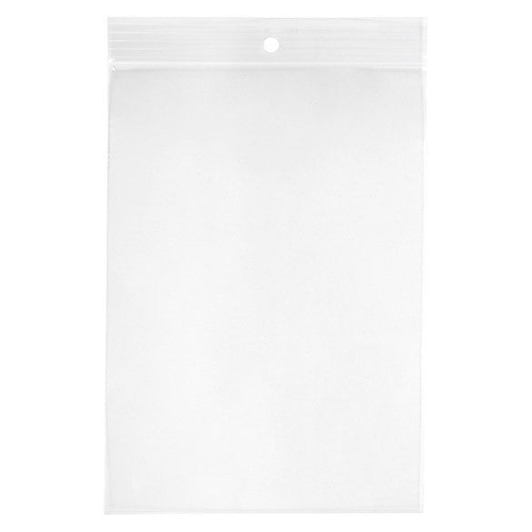 Gripzakken met Ophanggat 12,5x18cm Kristalhelder PP 50 Micron (100 stuks) [ZR57]