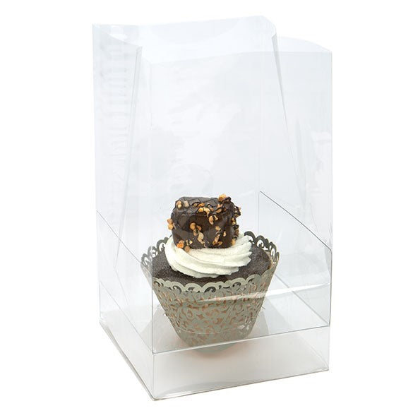 Cupcake Zakken met Papieren Bodem voor 1 Cupcake 10.2x10.2x17.8cm (100 Stuks) [CBG4]