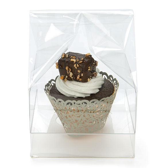 Cupcake Zakken met Papieren Bodem voor 1 Cupcake 10.2x10.2x17.8cm (100 Stuks) [CBG4]