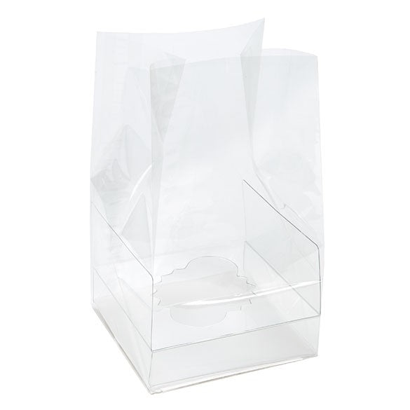 Cupcake Zakken met Papieren Bodem voor 1 Cupcake 10.2x10.2x17.8cm (100 Stuks) [CBG4]