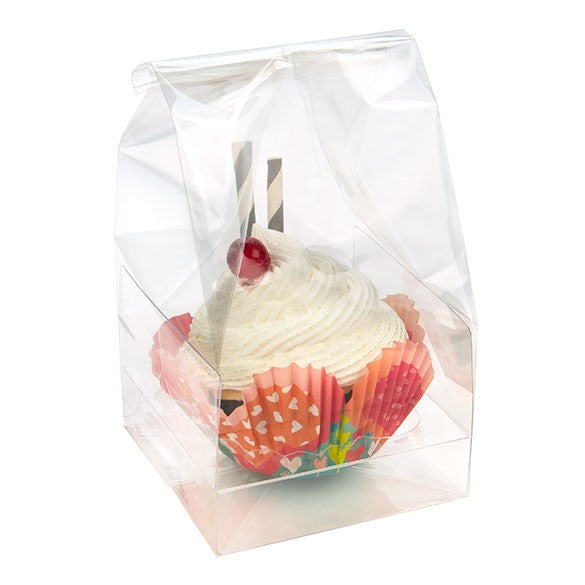 Cupcake Zakken voor 2 Mini cupcakes met kaart 12.7x5.7x12.7cm (100 Stuks) [CBG9]