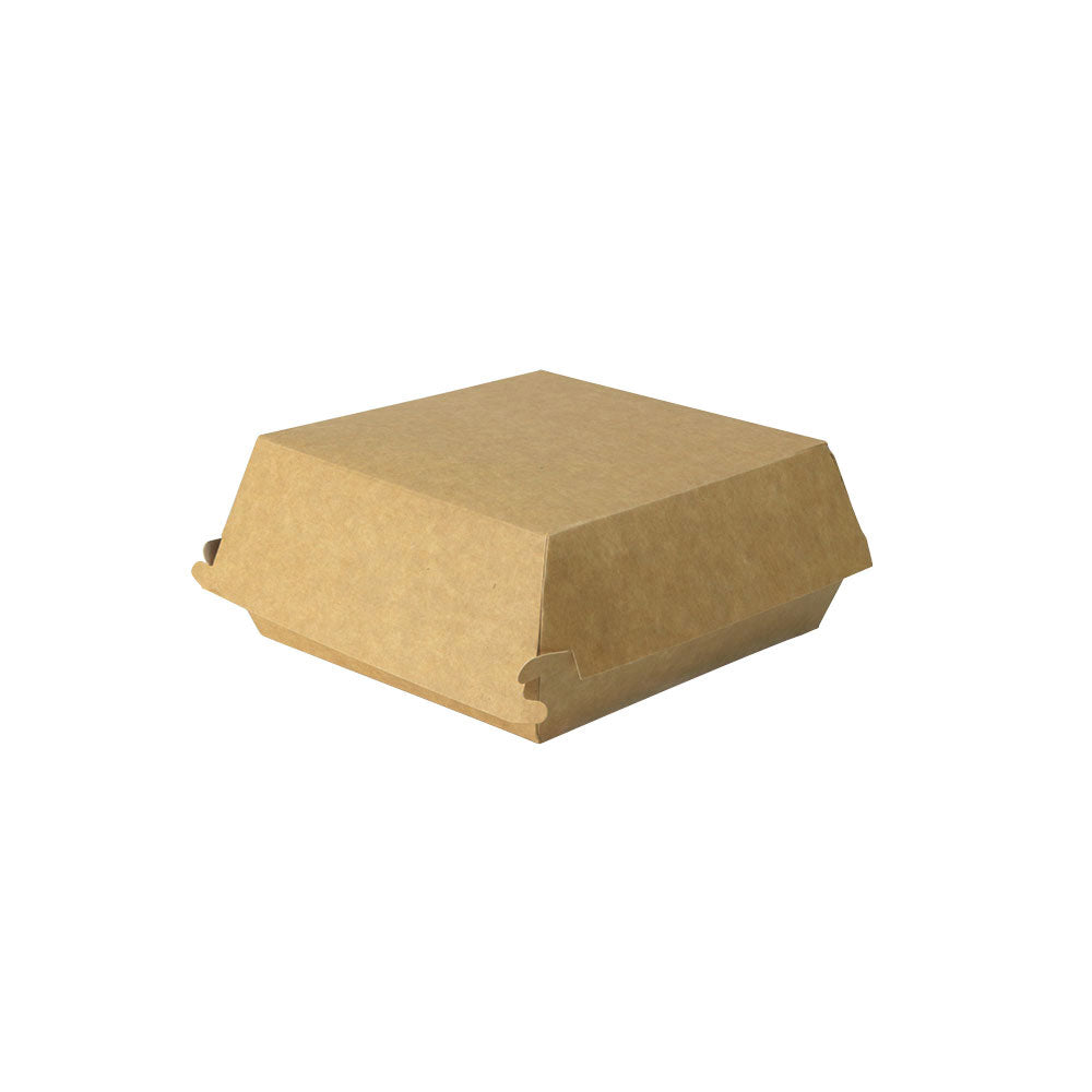 Take-away hamburgerdozen 17,5x17,5x8 cm, Bruin-Wit (400 stuks) [GB-DFC04271]