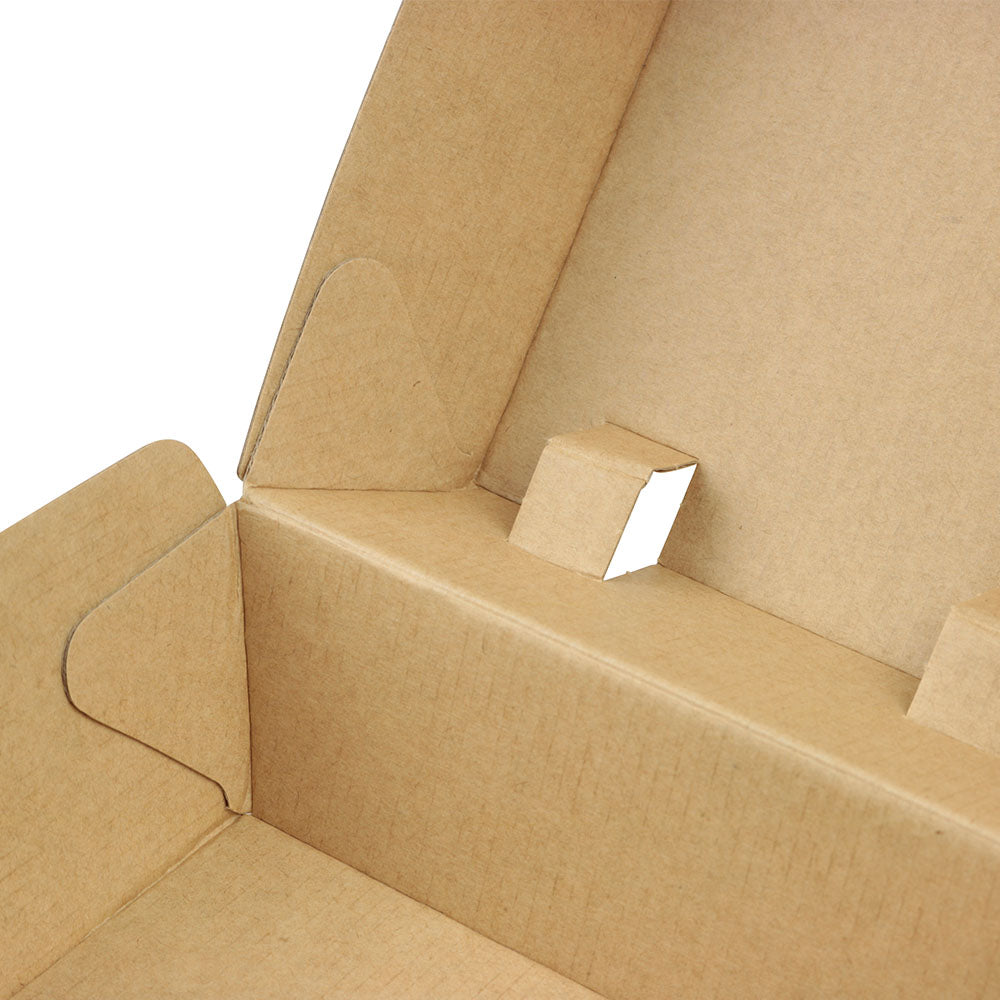 Take-away hamburgerdozen Karton 13x14x8 cm Bruin (250 stuks) [GB-DFC04285]