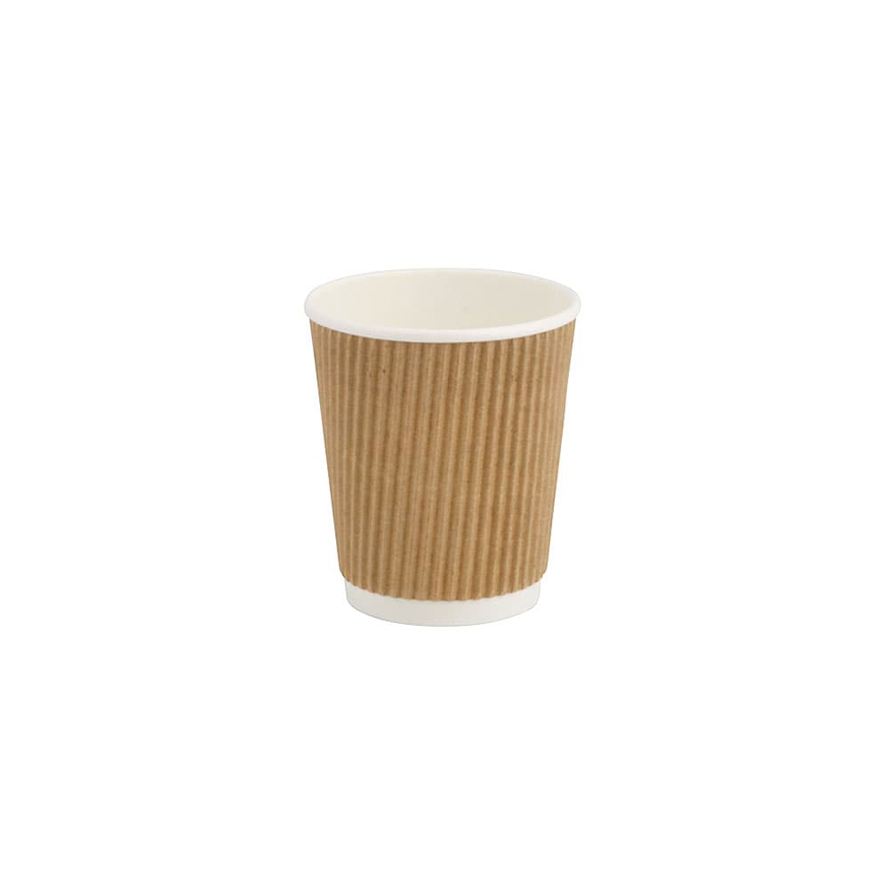 Fluted cup 200 ml Ø 80 mm Brown (500 pieces)