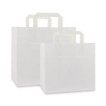Take-away bags 26+17x25cm White (250 pcs)