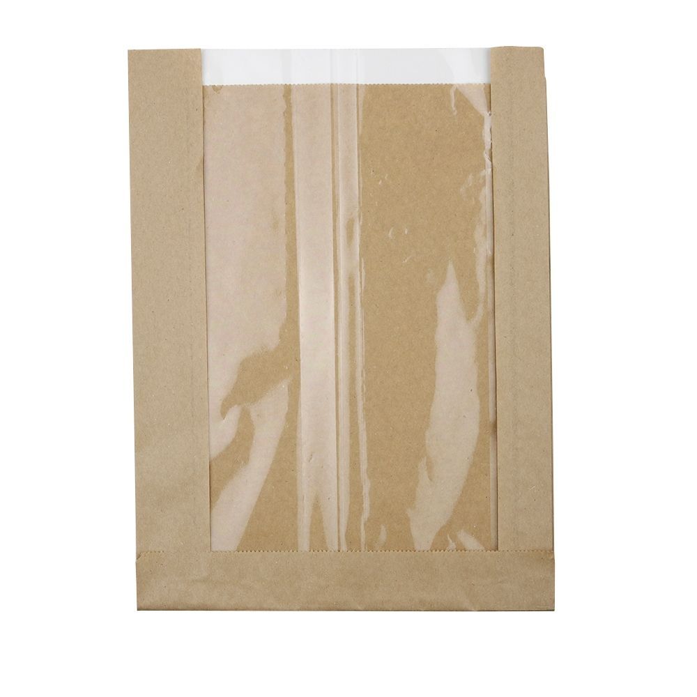 Strip window paper bags brown 20+ 5x26,7 cm (500 pieces)