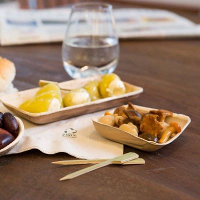 Schaaltjes Palmblad 8,3x2,2x8 cm, 80ml (800 stuks) [GB-DTW05482]