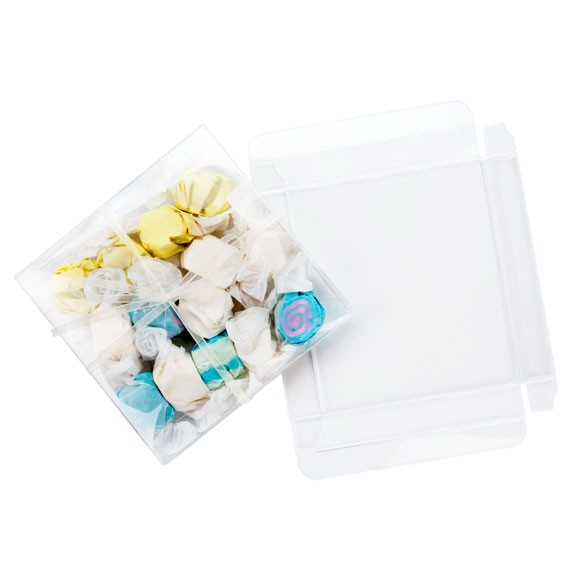 Plastic Doosjes 10,5x1,6x10,4cm Kristalhelder (25 stuks) [FB231]