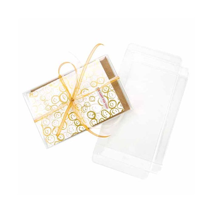 Plastic Doosjes 9,2x1,6x14,3cm Kristalhelder (25 stuks) [FB33]