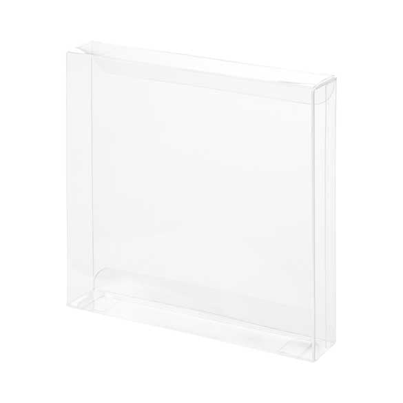 Plastic Doosjes 14,3x2,5x14,1cm Kristalhelder (25 stuks) [FB48]