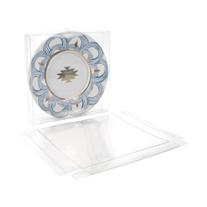 Plastic Doosjes 16,8x2,5x16,7cm Kristalhelder (25 stuks) [FB83]