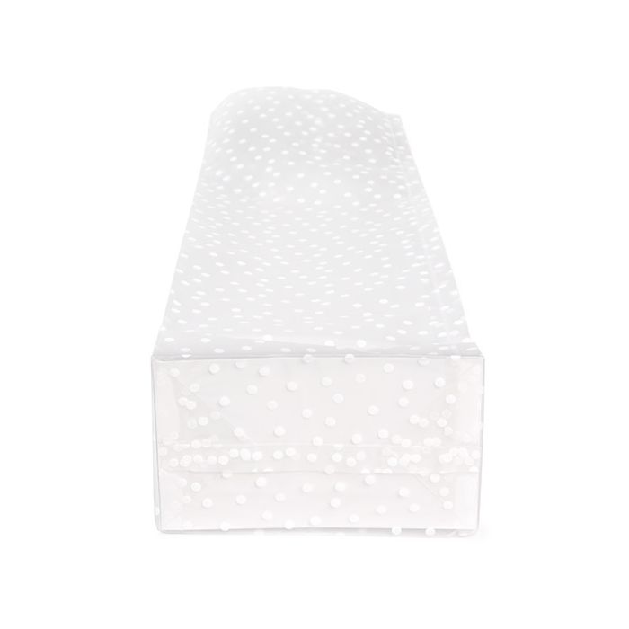 Blokbodemzakken met Polka Stippen 8,9x5,7x30,5 cm met Papieren Kaart (100 stuks) [FFGPB16D]