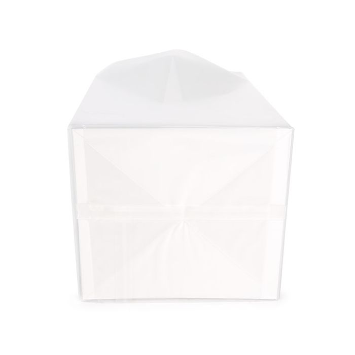 Blokbodemzakken Frosted 10,2x10,2x17,8 cm met Papieren Kaart (100 stuks) [FFGPB9]