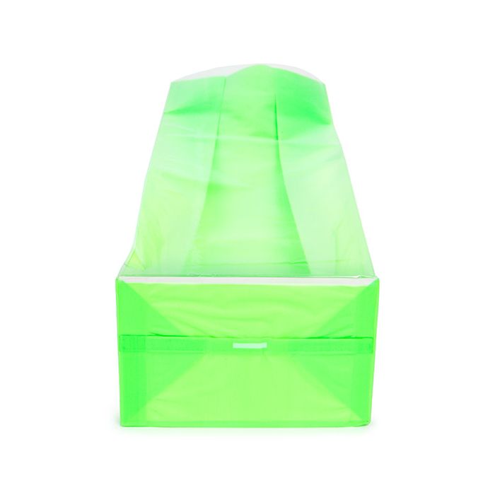 Blokbodemzakken Neon Groen 8,9x5,7x30,5 cm met Papieren kaart (100 stuks) [FGPB16NG]