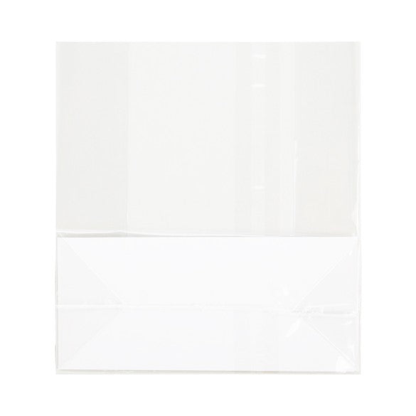 Blokbodemzakken Superhelder 12,7x5,7x12,7cm met papieren kaart (100 stuks) [FGPB18]
