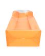 Blokbodemzakken Neon Oranje 12,7x7,6x30,5 cm met Papieren kaart (100 stuks) [FGPB1NO]