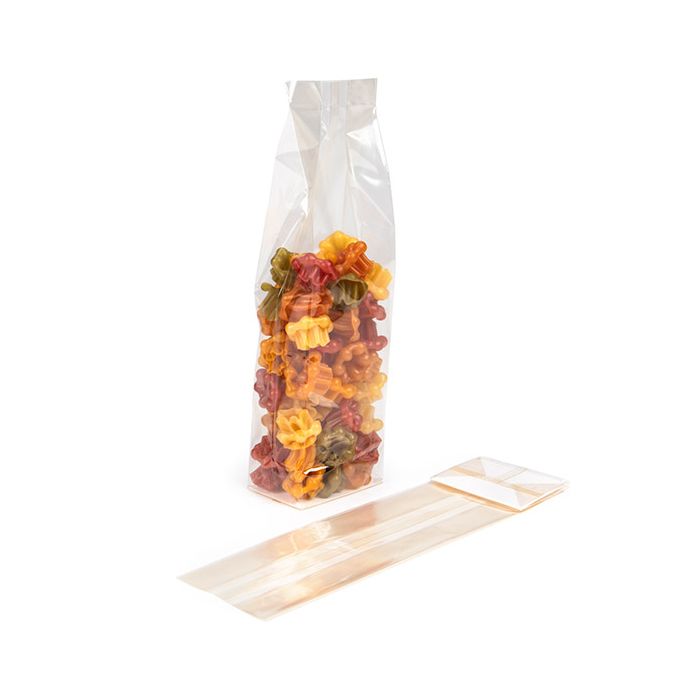 Blokbodemzakken Thuis Composteerbaar 7x5,1x25,4 cm met Papieren kaart (100 stuks) [FGPBE17]