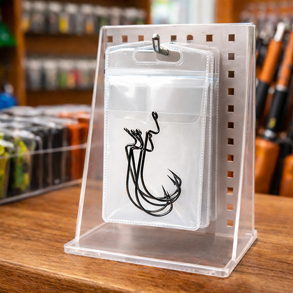 Vinyl Hoesje 7,3x9,5cm zak met Euroloch en klep (100 stuks) [FHV3]