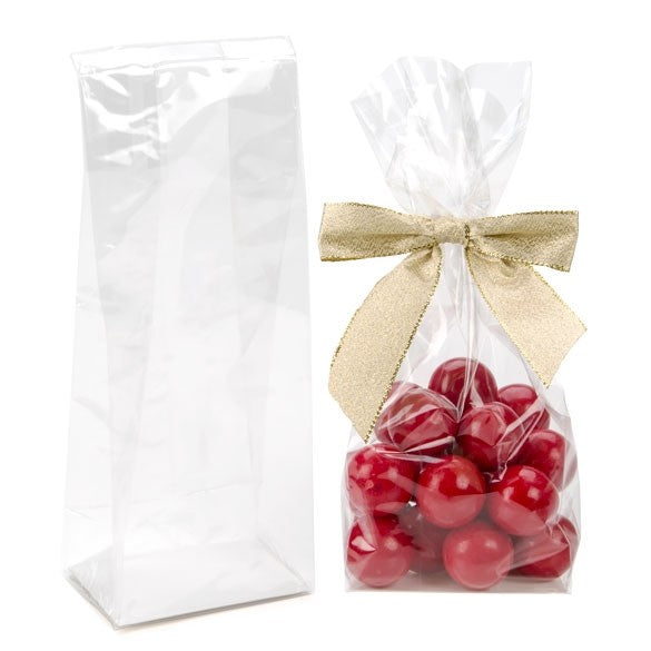 Blokbodemzakken 7,6x5,1x20,3cm met papieren kaart (100 stuks) [FGPBH20]