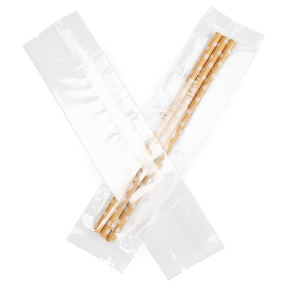 Plastic Zakken "Heat Seal" 5,1x20,3cm Gelamineerd (100 stuks) [SLB28]